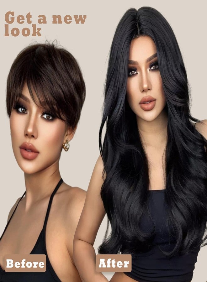 RED-SHYN 26 Inch Body Wave Lace Front Wigs Human Hair Pre Plucked 13x4 HD Lace Closure Wigs for Black Women Glueless Wigs Human Hair Lace Front Wigs Human Hair - Image 3